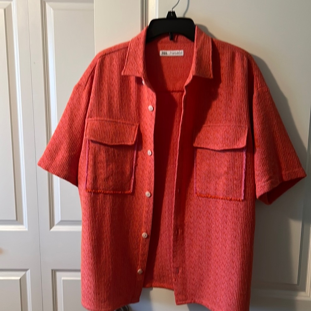 Men’s Zara short sleeve button up
